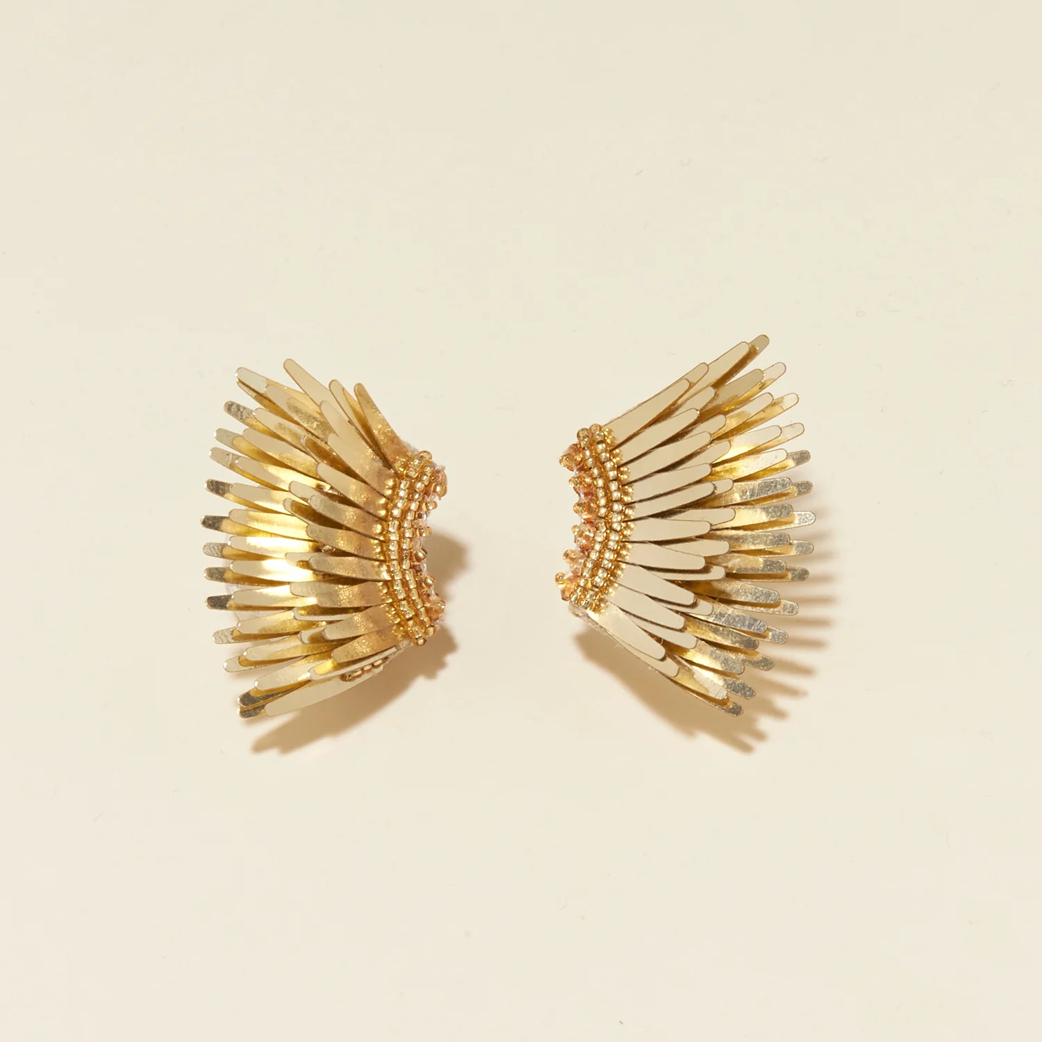 Metallic Mini Madeline Earrings Gold | Mignonne Gavigan