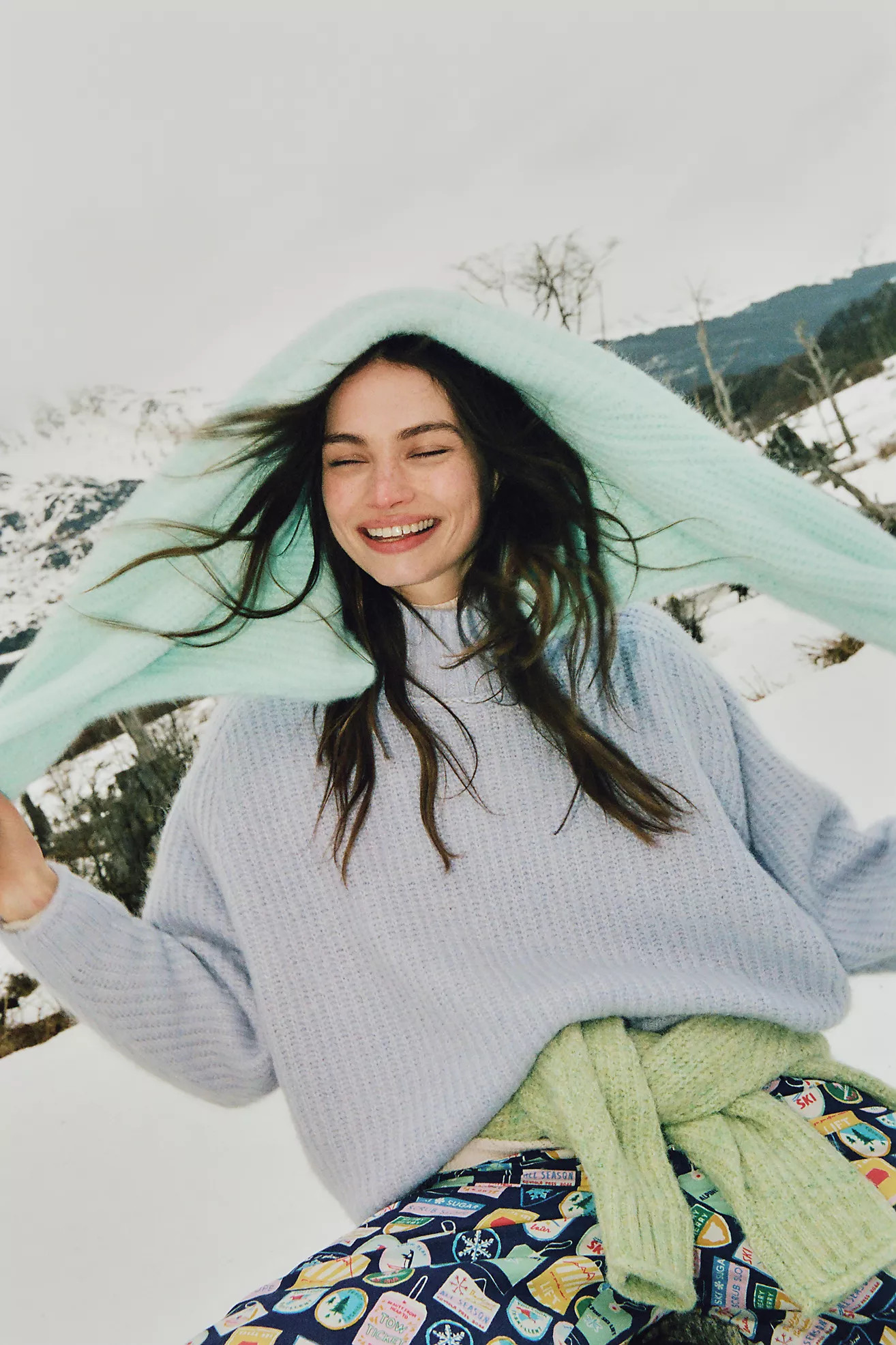 The Dawn Mock-Neck Chunky Sweater by Pilcro | Anthropologie (US)