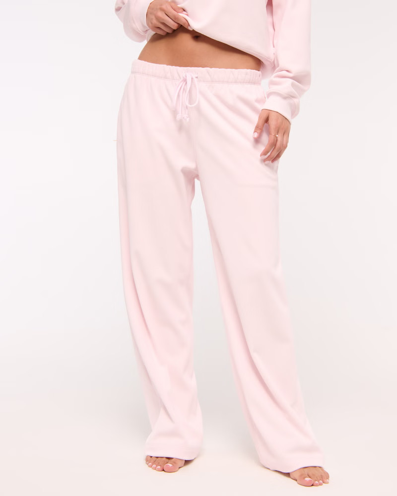YPB superSOFT Rib Wide Leg Sweatpant | Abercrombie & Fitch (US)