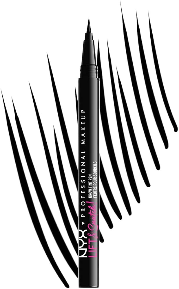 NYX PROFESSIONAL MAKEUP Lift & Snatch Eyebrow Tint Pen, Black | Amazon (US)