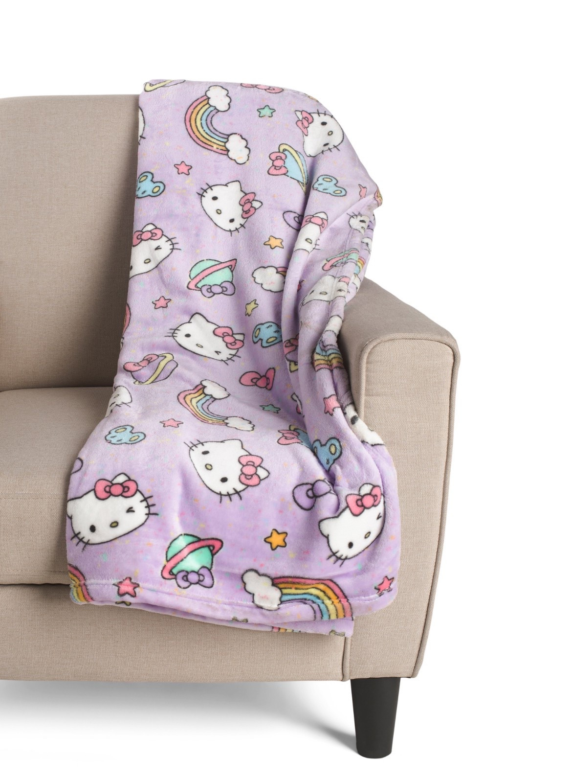 Hello Kitty Purple Stars & Planets Throw