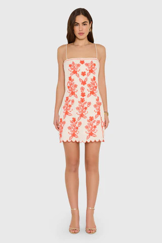 Amanda Uprichard Coraline Dress in Natural Combo - Size S | Amanda Uprichard