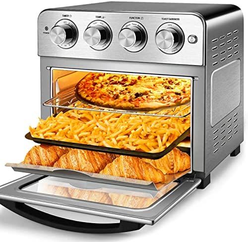 Geek Chef Air Fryer, Air Fryer Oven, 6 Slice 24.5QT Air Fryer Toaster Oven Combo, Roast, Bake, Br... | Amazon (US)