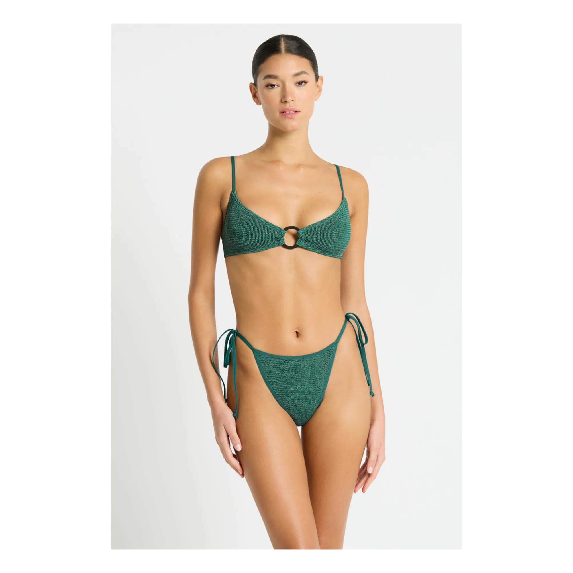 Anisha Metallic Shorts | Jade Green | Smallable