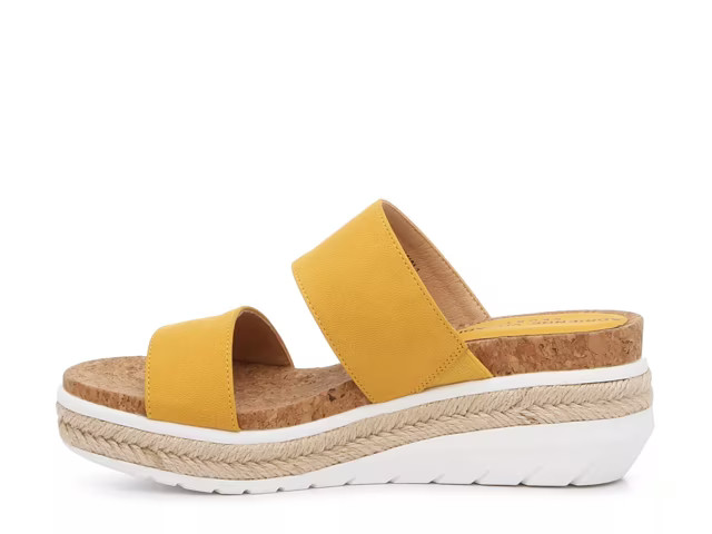 Adrienne Vittadini Cara Wedge Sandal | DSW