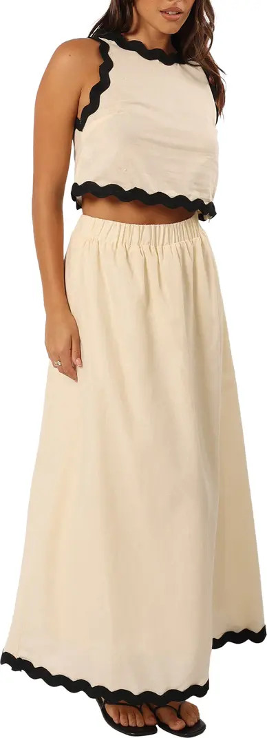 Chrissy Sleeveless Cotton Top & Maxi Skirt | Nordstrom