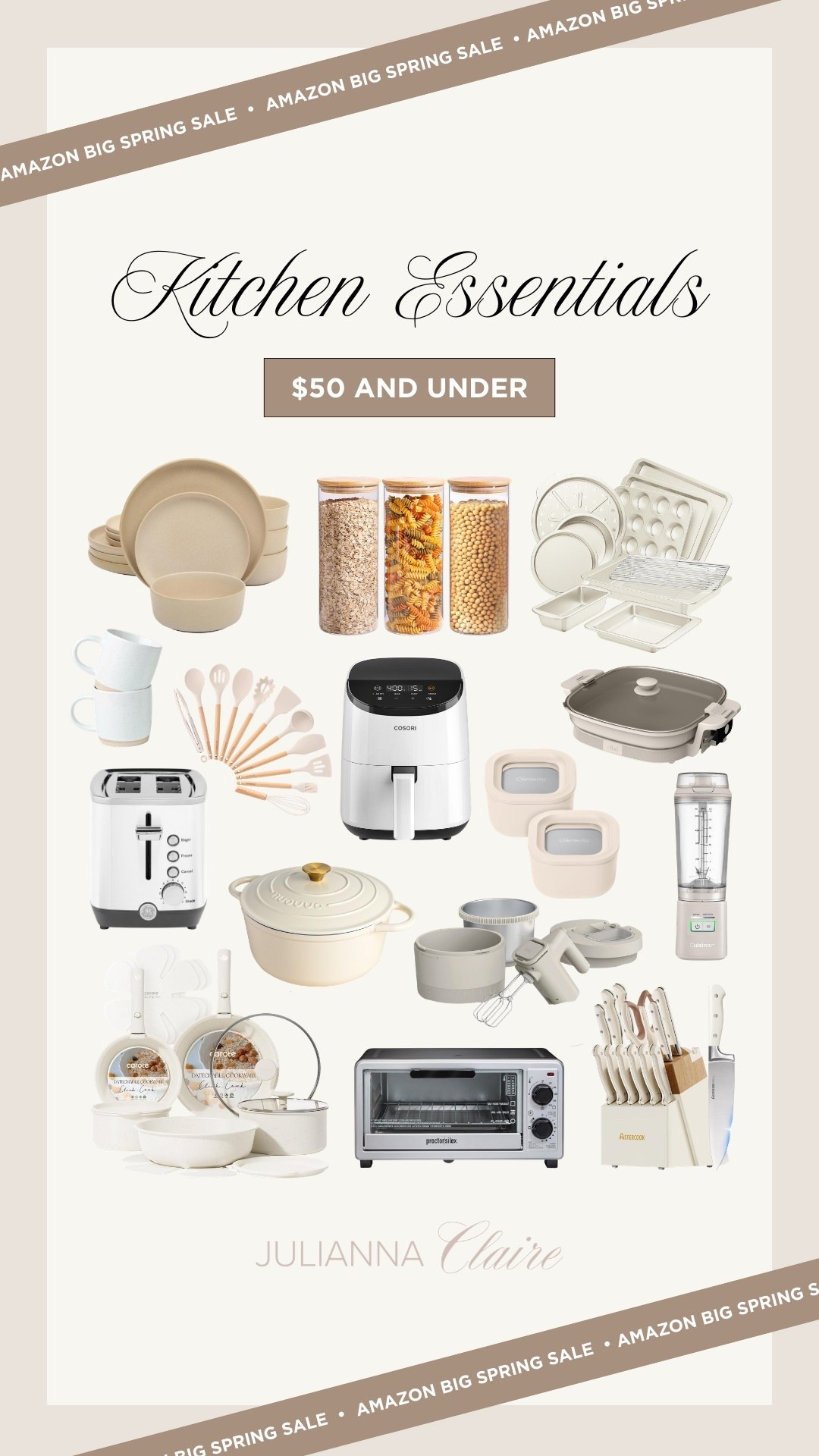 Amazon big spring sale deals on kitchen essentials $50 and under! 

#LTKSaleAlert #LTKHome
