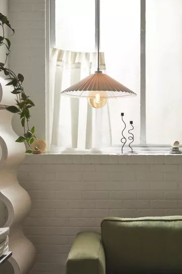 Delfina Pleated Pendant Light | Urban Outfitters (US and RoW)