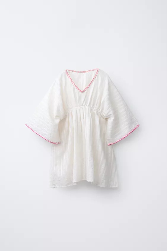 KAFTAN WITH CONTRAST SHIMMER | Zara UK