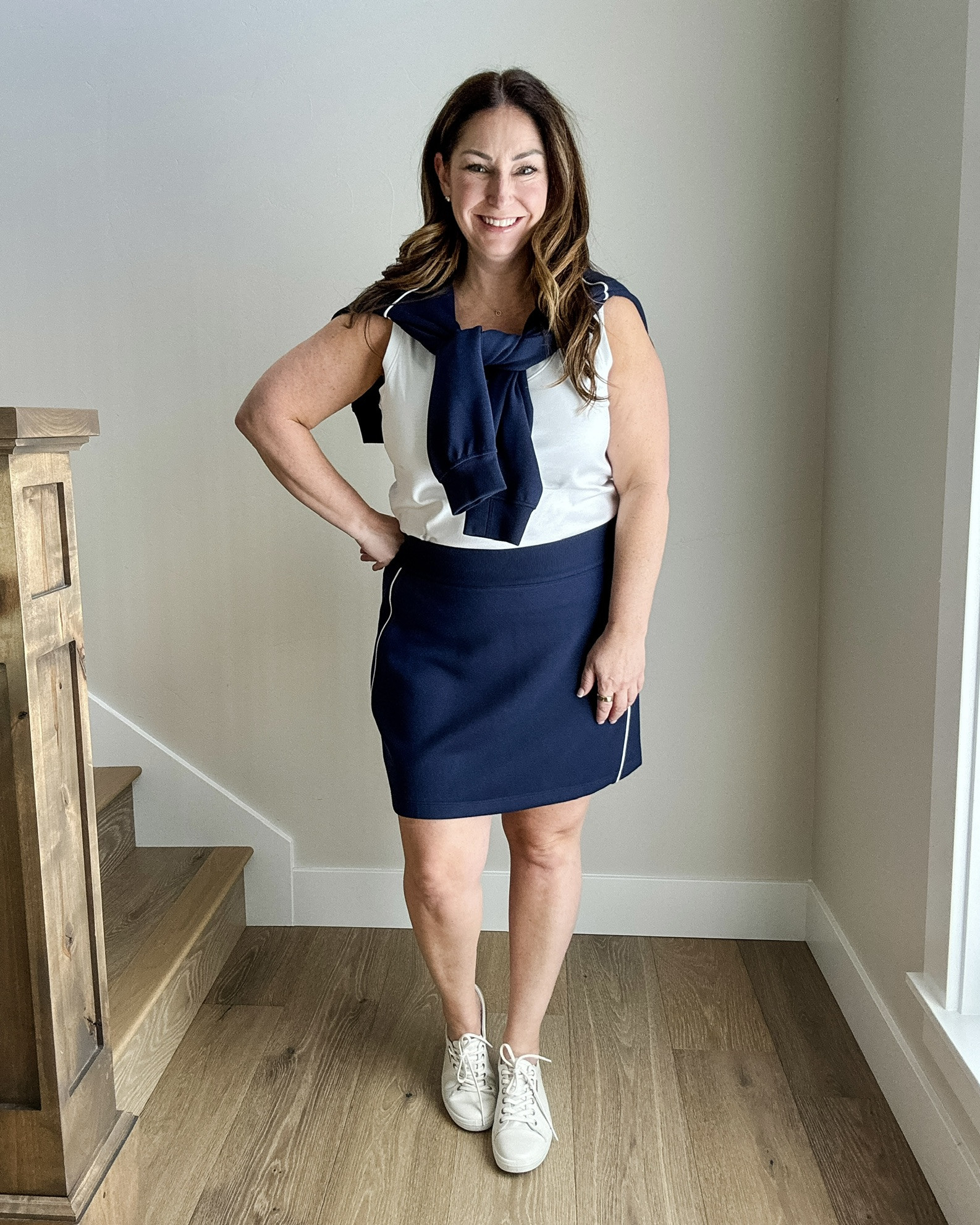 @spanx has the best pieces for summer! These AirEssential Pique dresses, skorts and jumpsuit have super-soft, light-as-air pique fabric with tons of stretch and perfect for travel, errands, or lounging! New customers use code RYANNEXSPANX for 15% off plus free shipping
-XL in skort
-XL in tank
-Large in CrewNeck 
#SpanxPartner 
 

 

#LTKSeasonal #LTKActive #LTKMidsize