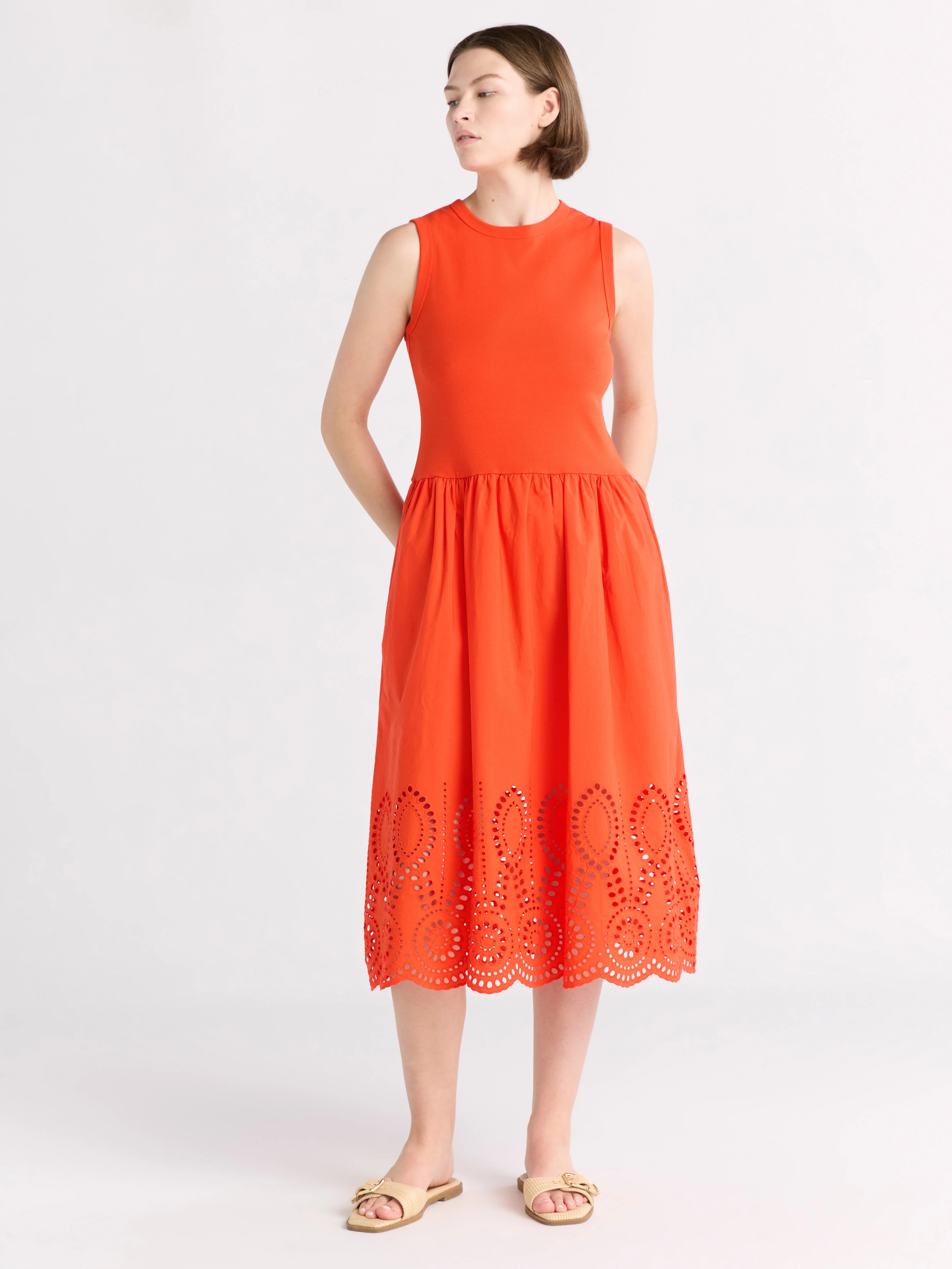 Free Assembly Women's and Women's Plus Sleeveless Mixy Midi Dress, Sizes XS-4X | Walmart (US)