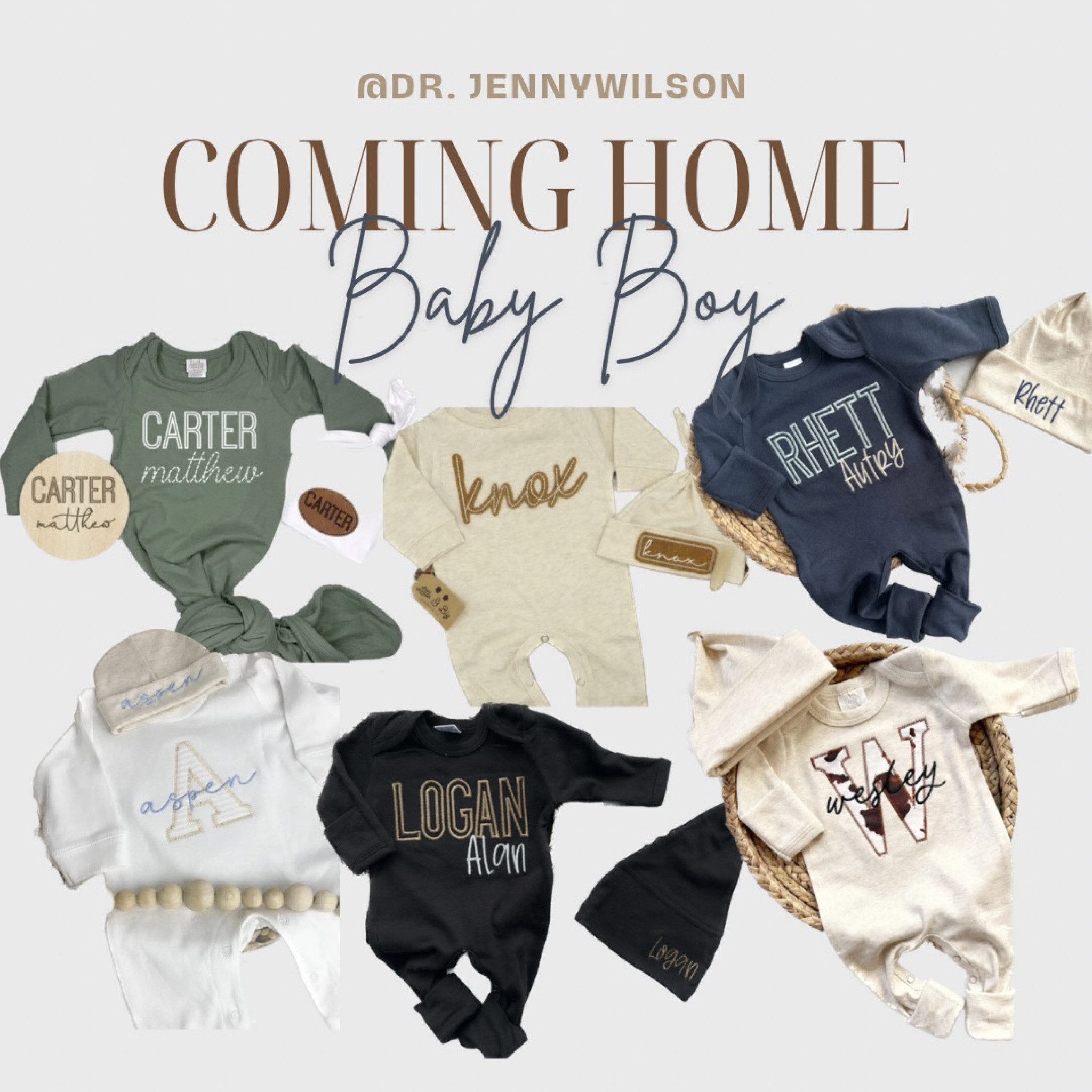 Cute baby boy coming home outfits! 

Personalized, custom, onesie, hospital outfit, clothes, hat, name, initial, baby shower, sign.

#LTKBaby #LTKFamily #LTKKids
