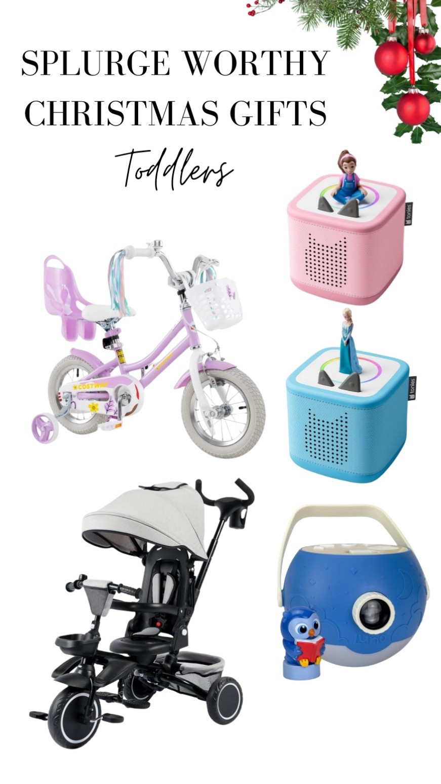 Splurge-worthy Christmas gifts for toddlers (ages 1+) that are so worth it 🎄✨
Rounding up our favorite Target finds — quality toys, keepsake gifts, and big-ticket items that get played with nonstop. Perfect for holiday gifting, first-time parents, or building a toy collection that actually lasts!

#ToddlerChristmasGifts #ToddlerGiftGuide #GiftsForAges1AndUp #TargetFinds #TargetToys #HolidayGiftGuideKids #BestToddlerToys #ChristmasGiftsForKids #MomLifeFavorites #TargetHolidayFinds

#LTKHoliday #LTKCyberWeek #LTKGiftGuide