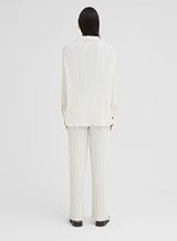 Cream Plisse Trousers - Palais | 4th & Reckless