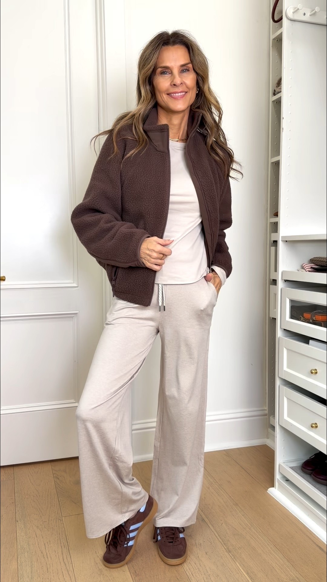 Vuori for the holidays will always bring a smile! Whether you’re shopping for your jet setter friend, activewear, or cozy loungewear, Vuori has it all. I’m 5’6’’

-Alpine Sherpa jackets -Bone & Java size XS
-AllTheFeels ™ -Evergreen
-AllTheFeels ™ Full Zip jacket -Evergreen size S
-Long Sleeve Halo Essential Crew Tee 
-Halo Essential Wideleg Pant wearing SHORT length

@vuori #vuoripartner

#LTKTravel #LTKActive #LTKOver40