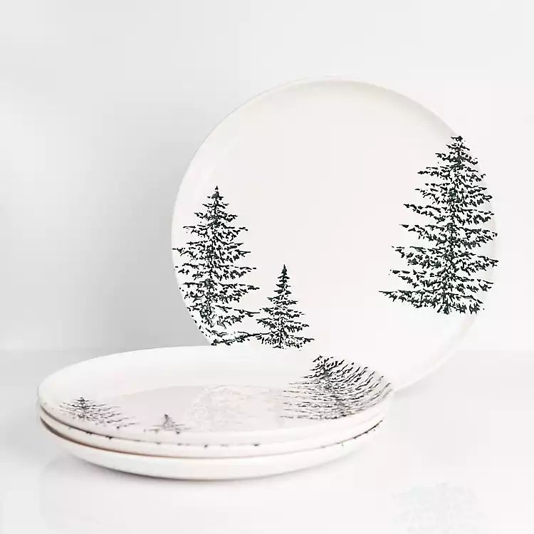 Evergreen Dinner Plates, Set of 4 | Kirkland's Home