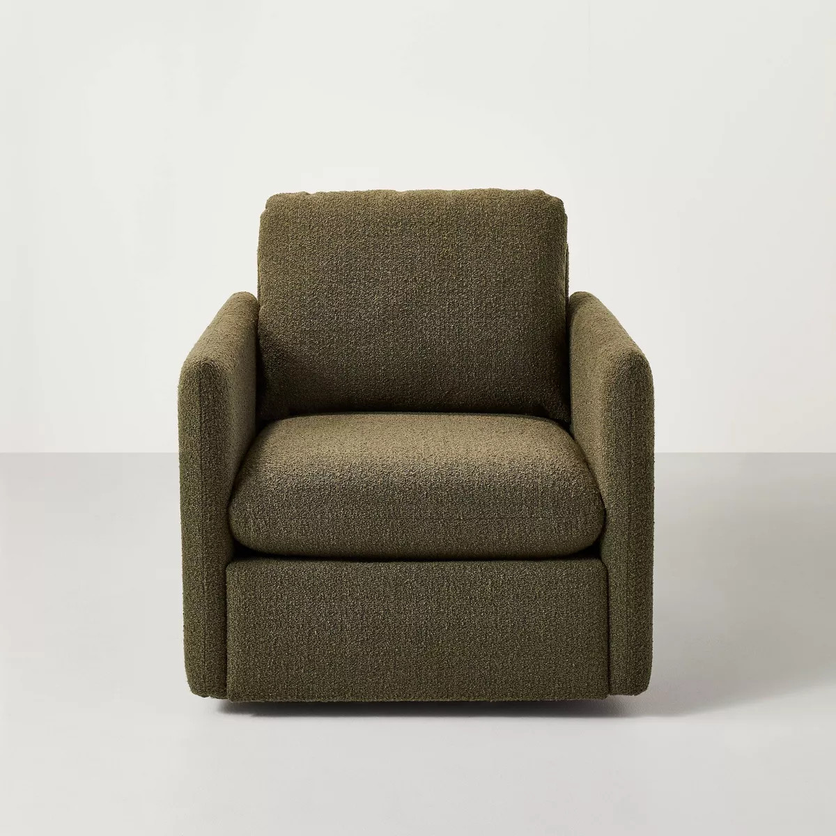 Boucle Upholstered Swivel Arm Chair - Hearth & Hand™ with Magnolia | Target