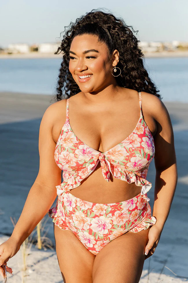 Summer Influence Pink Floral Swimsuit | Pink Lily