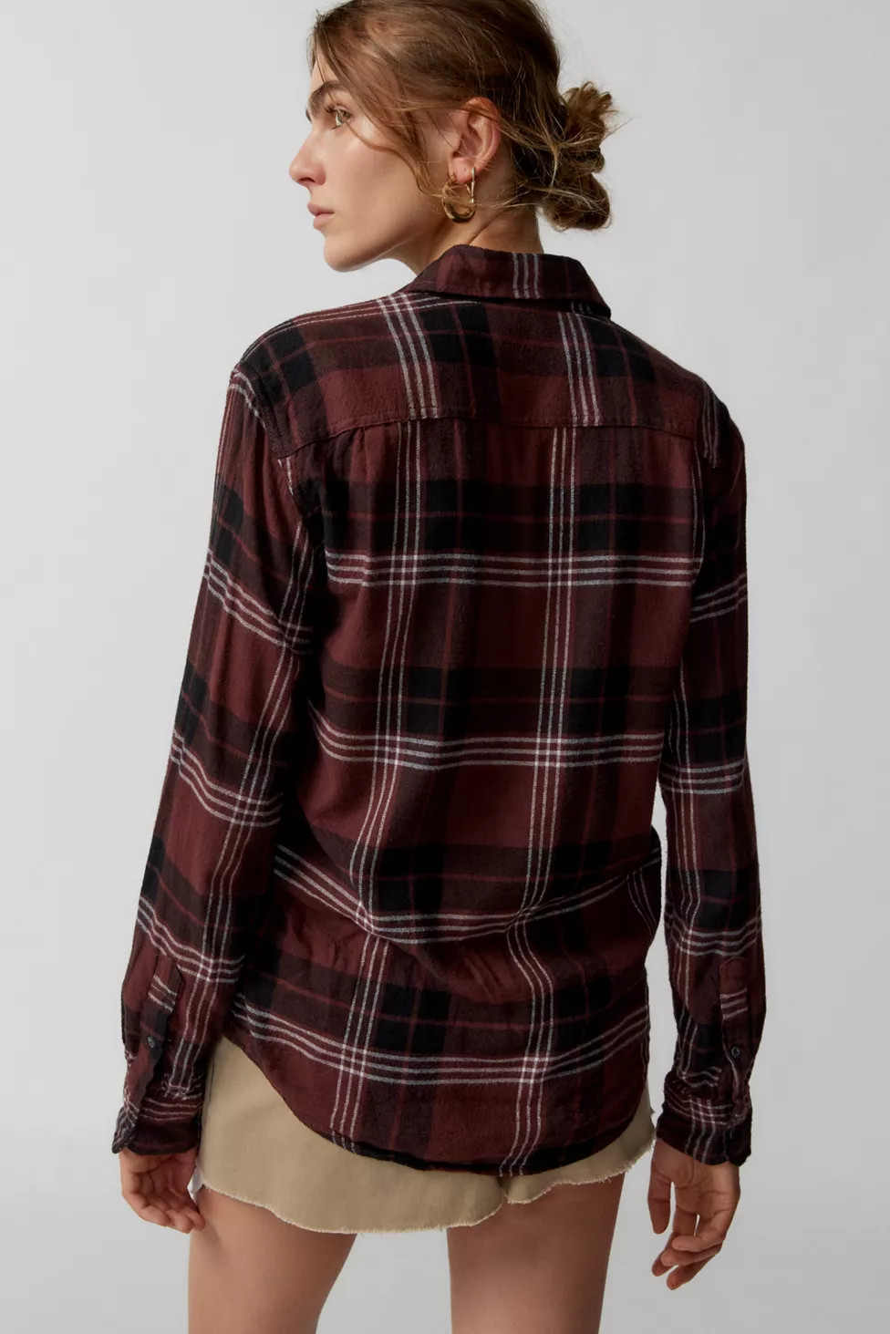 Urban Renewal Vintage Shrunken Flannel Shirt | Urban Outfitters (US and RoW)