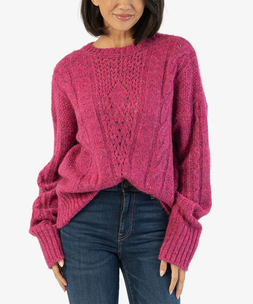 Claudette Marled Crewneck Sweater - Kut from the Kloth | Kut From Kloth