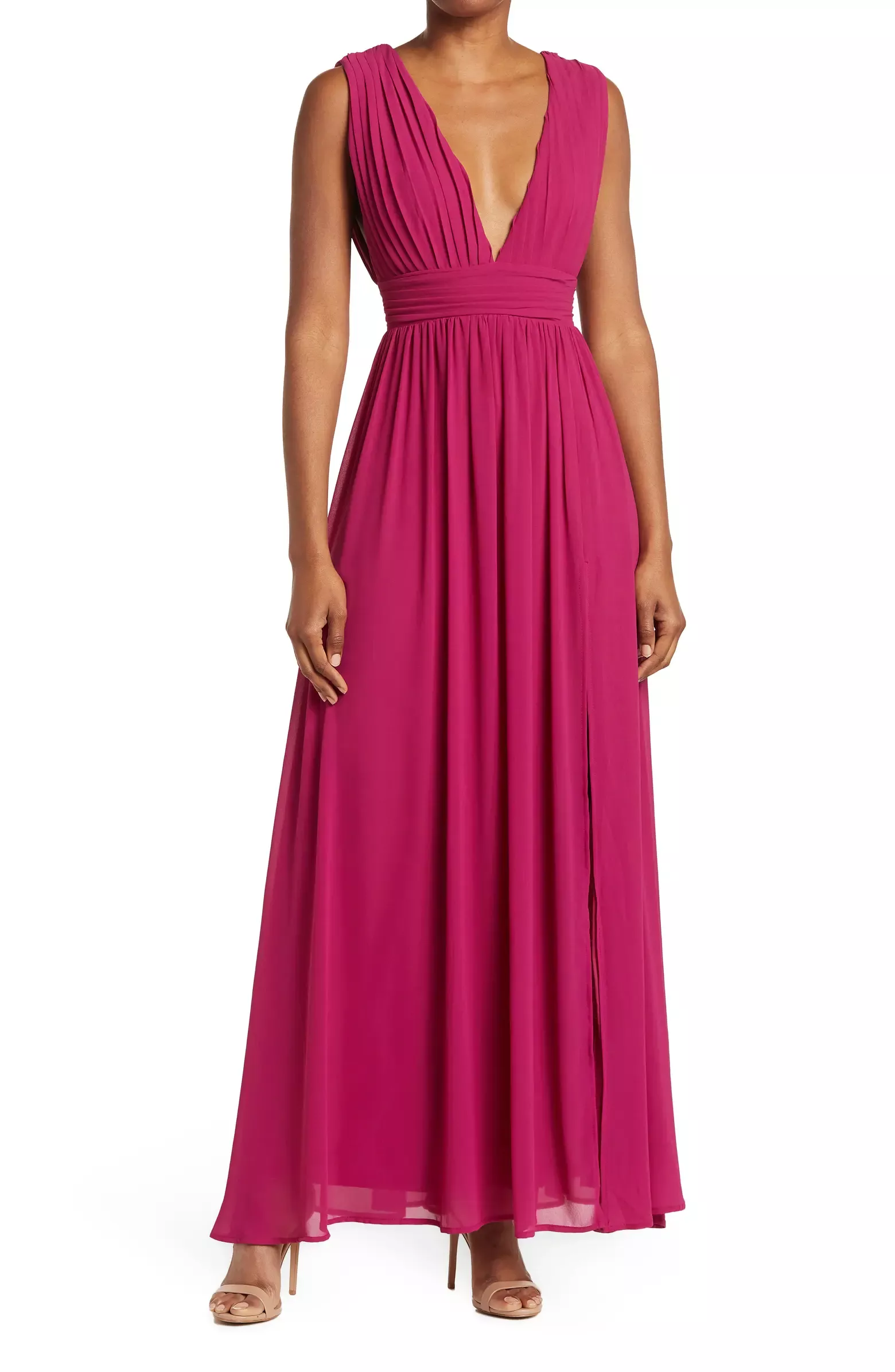 Athen Plunging V-Neck Maxi Dress curated on LTK