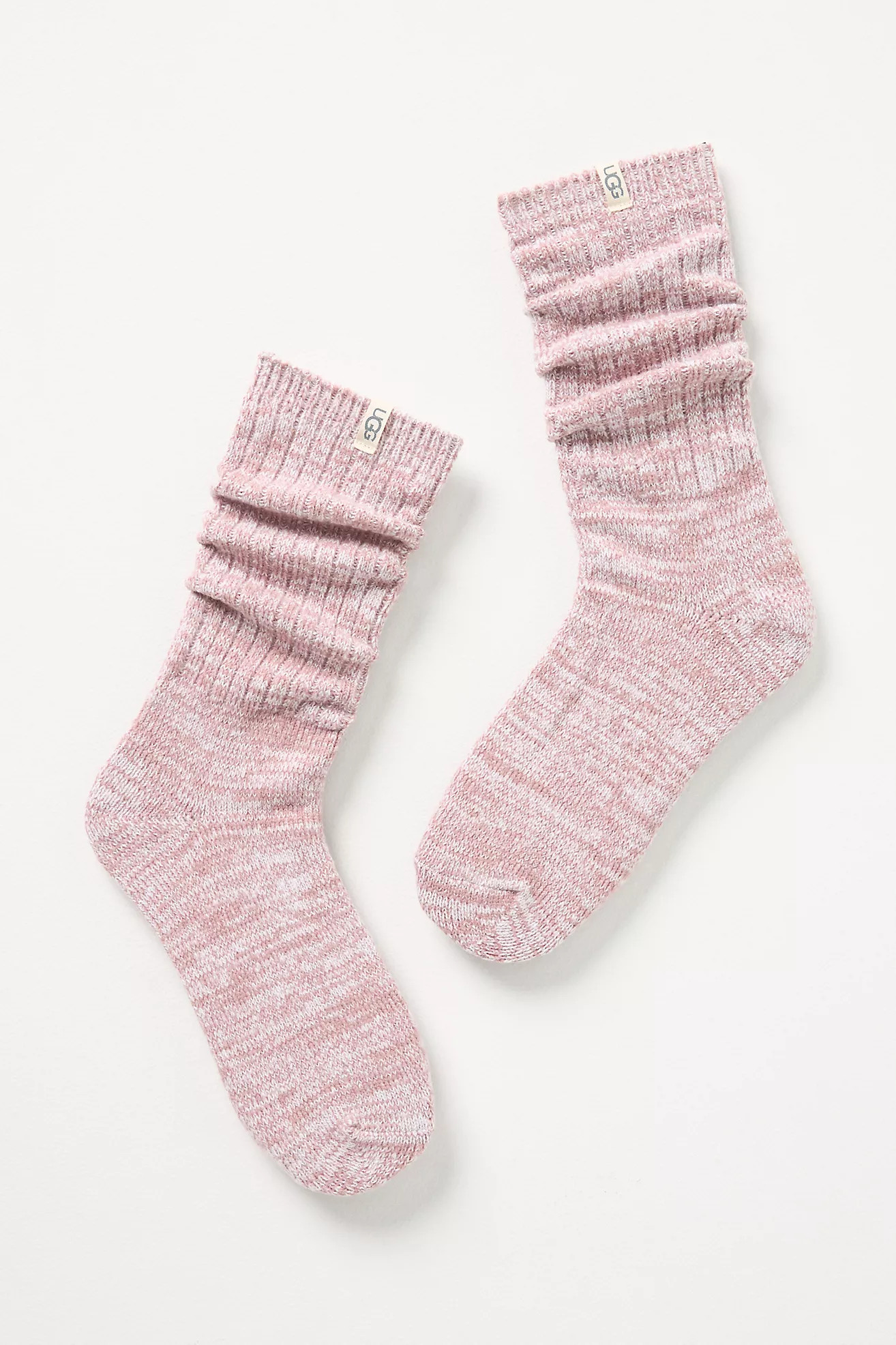UGG® Rib Knit Slouchy Crew Socks | Anthropologie (US)