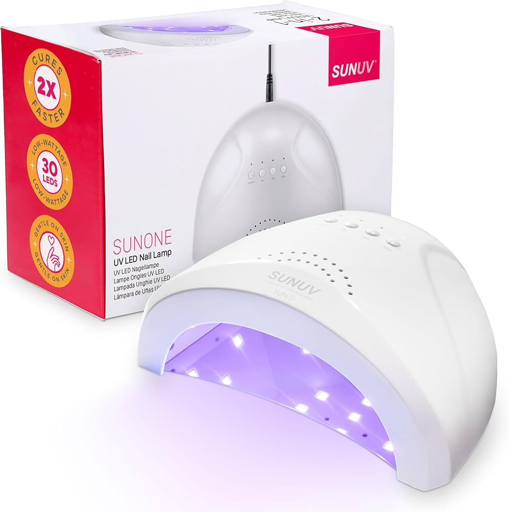 UV LED Nail Lamp, SUNUV Gel Nail Light for Nail Polish 48W UV Dryer with 3 Timers SUNone | Amazon (CA)