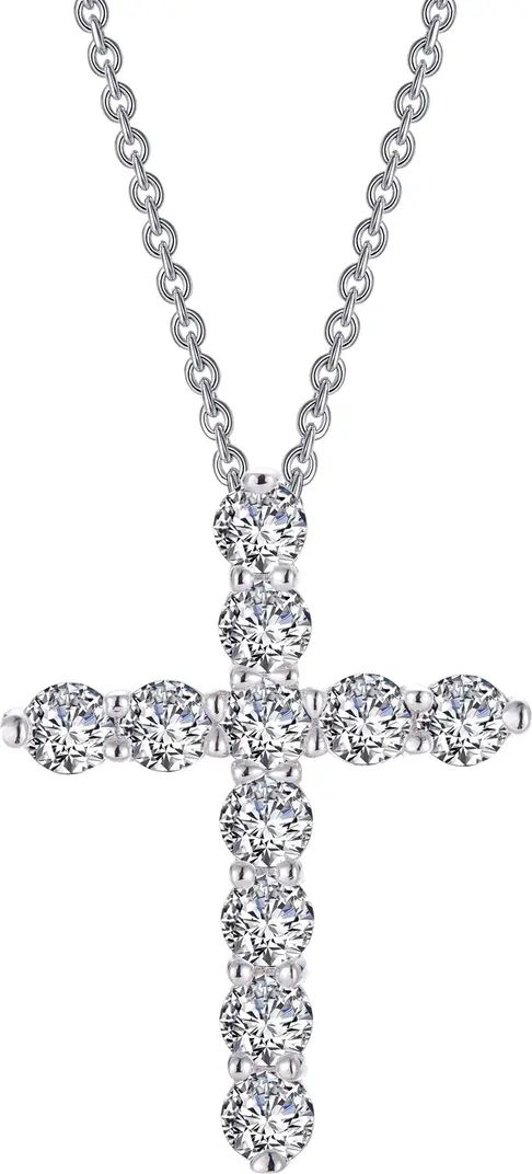 Simulated Diamond Cross Pendant Necklace | Nordstrom