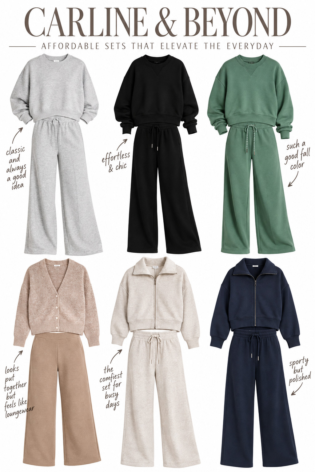 Carline, errands, coffee runs, working from home… basically anywhere I want to be comfortable without defaulting to leggings. These affordable sets have that throw-it-on ease but still make you look pulled together, which is exactly the level of effort I’m interested in right now.
Comfortable enough for the couch. Cute enough to leave the house. My favorite kind of math.

#LTKgrwm #LTKootd #LTKOver40