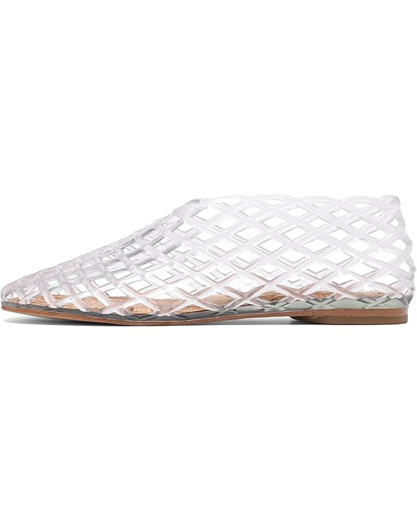 Jelly Mesh Ballet Flats - Comfortable Clear Jelly Shoes, Adult Women's Closed Toe Flats Sandals | Amazon (US)