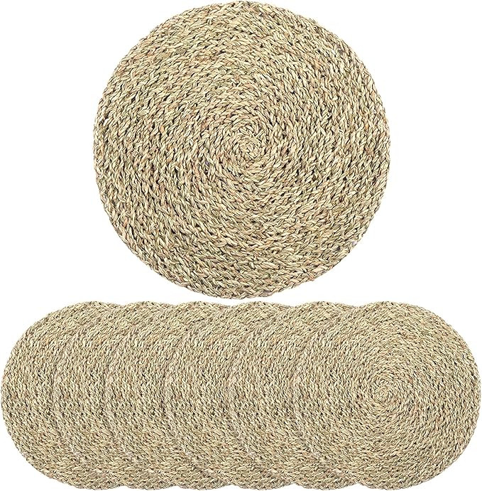 Natural Seagrass 13.4 in Set 6 | Amazon (US)