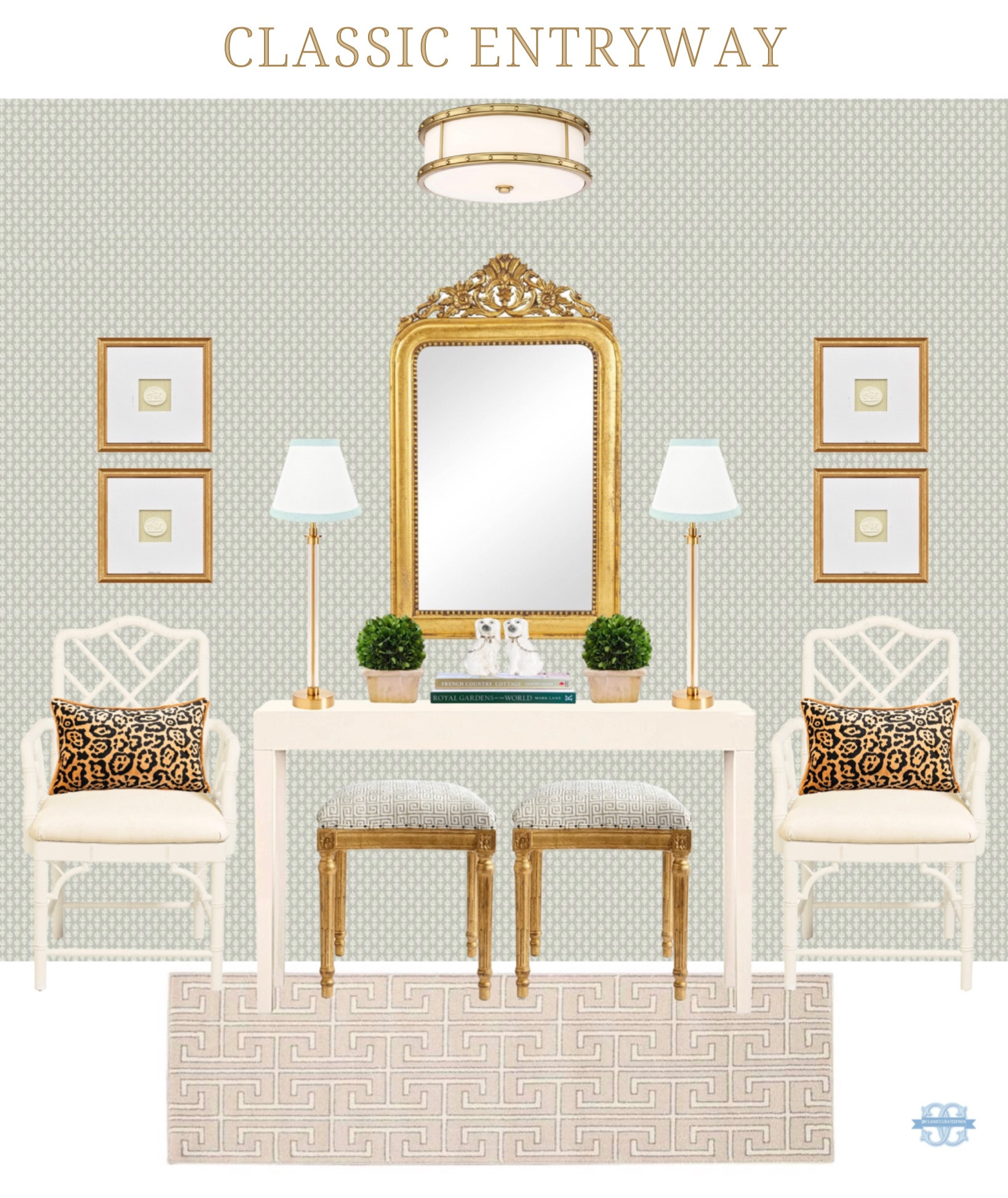 Traditional Style Entryway🤍

Home Decor, Console Table, Entry Table, Entryway Decor, Rattan Chairs, Stools, Gold Mirror, Intaglios

#LTKhome