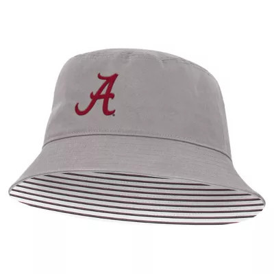 Alabama Crimson Tide NCAA Unisex Nike Alabama Tide Primetime Apex Bucket Hat, Gray, Small | Belk