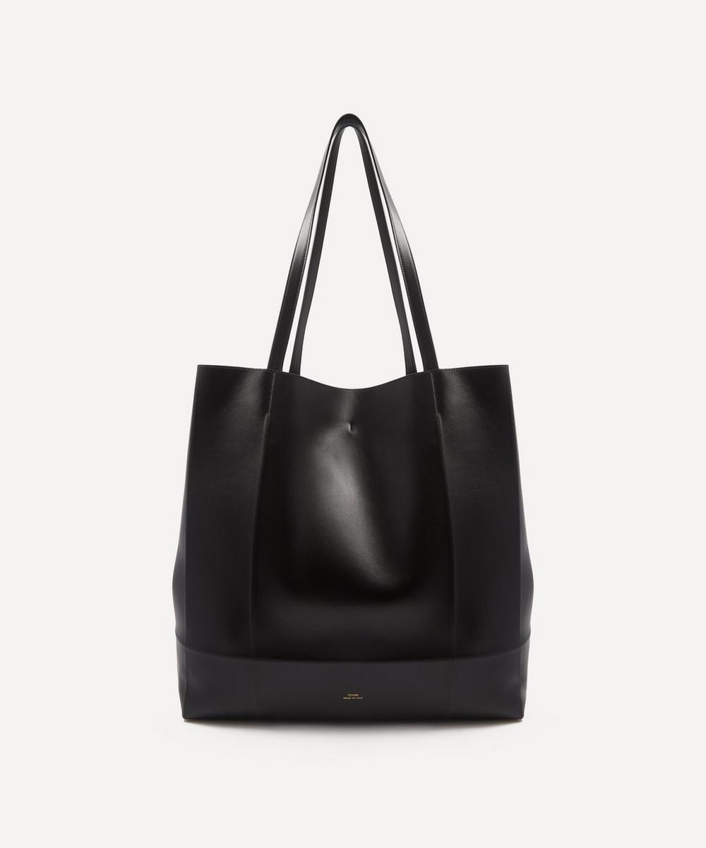 Roam Black Leather Tote Bag | Liberty UK