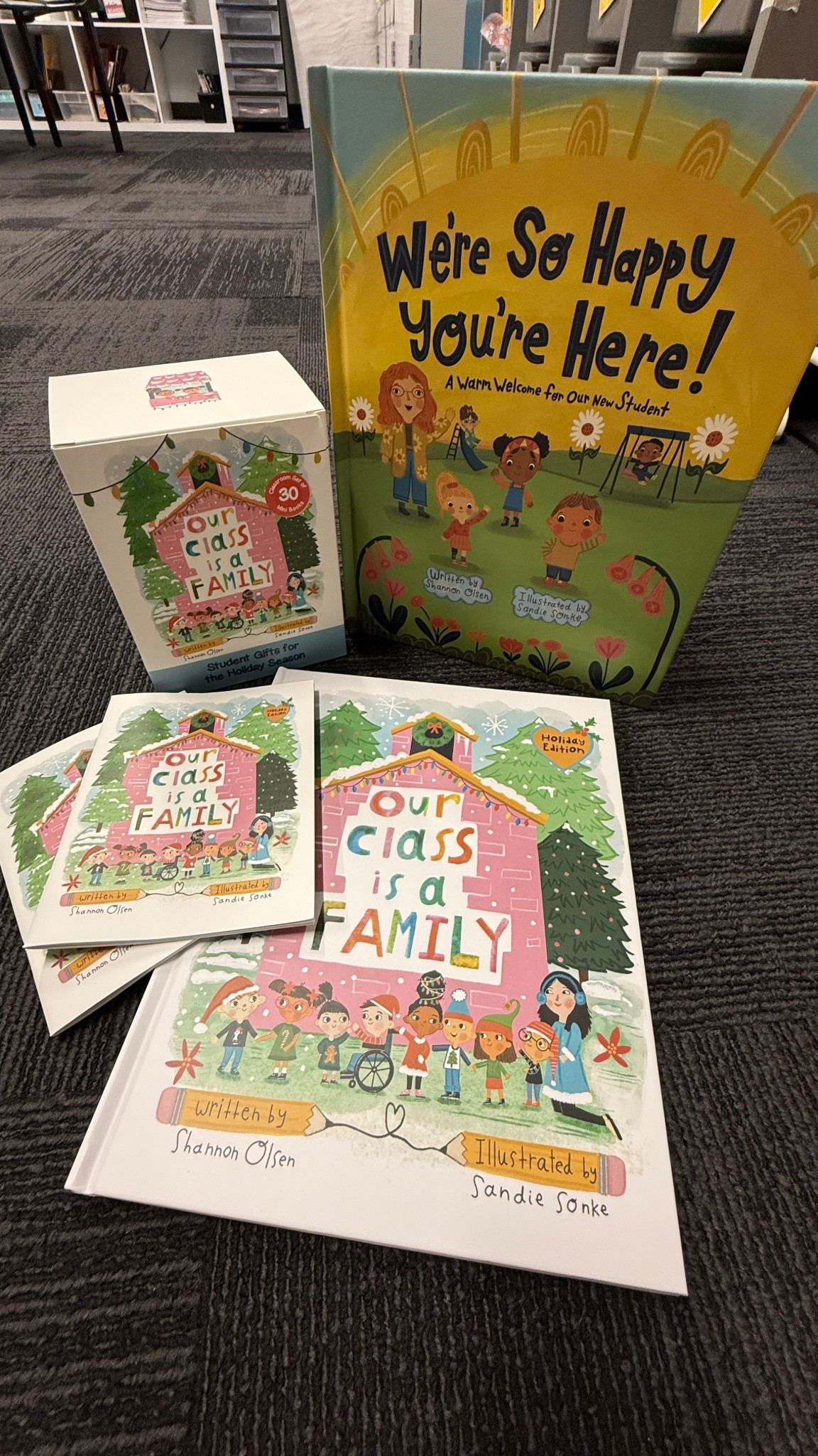 Our class family winter edition + new student book! 