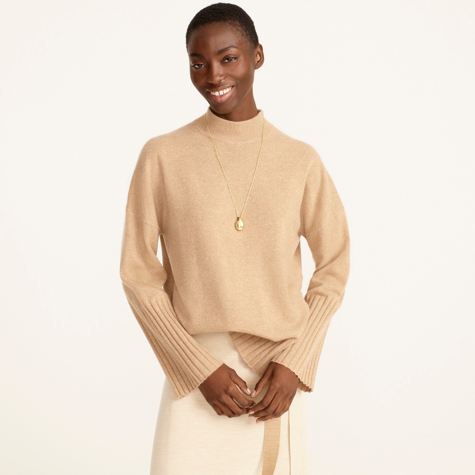 Cashmere mockneck sweater | J.Crew US