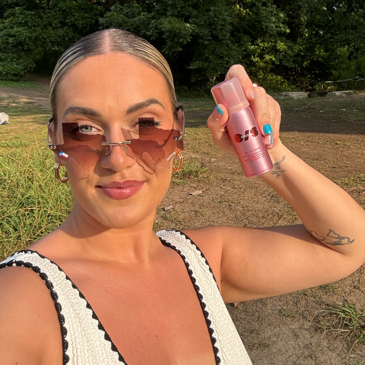 tried and tested by yours truly this waterproof setting spray really lived upto the name when I took a dunk in Barton Springs with a full face of make up .. not the cheapest on the market but possibly the best!

#LTKbeauty #LTKsummer #LTKuk