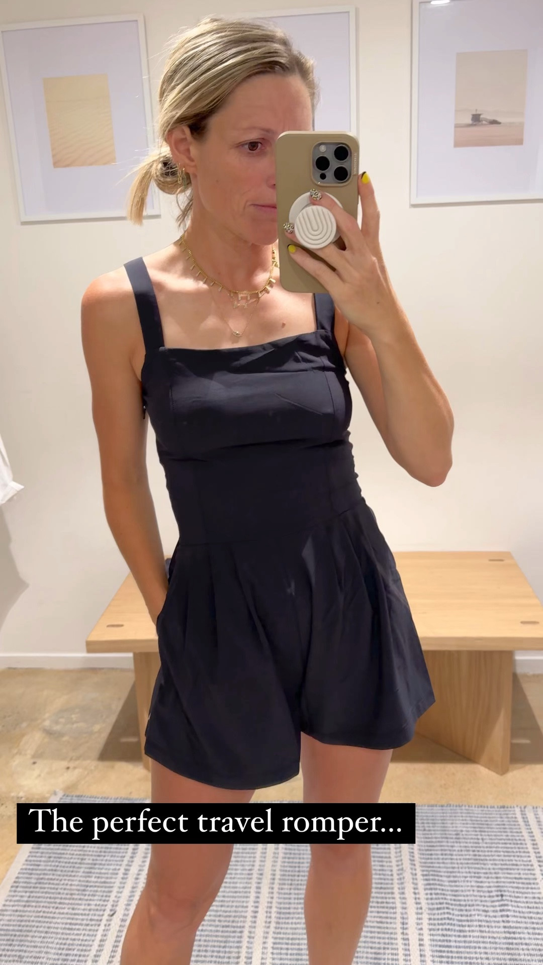 Loving this one piece black romper, perfect for traveling.  Super light weight and great for doing something active or exploring a new city.  Pleated shorts give a super flattering fit. 

#traveloutfit #planeoutfit #romper #activewear #summeroutfit #daytonight


#LTKStyleTip #LTKVideo #LTKTravel