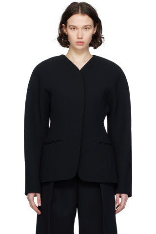 Black Les Sculptures 'La veste Ovalo' Blazer | SSENSE