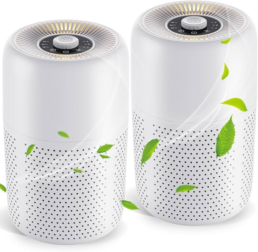 2 Pack TPLMB Air Purifiers for Bedroom,H13 HEPA Filters,Fragrance Sponge for Better Sleep,Portabl... | Amazon (US)