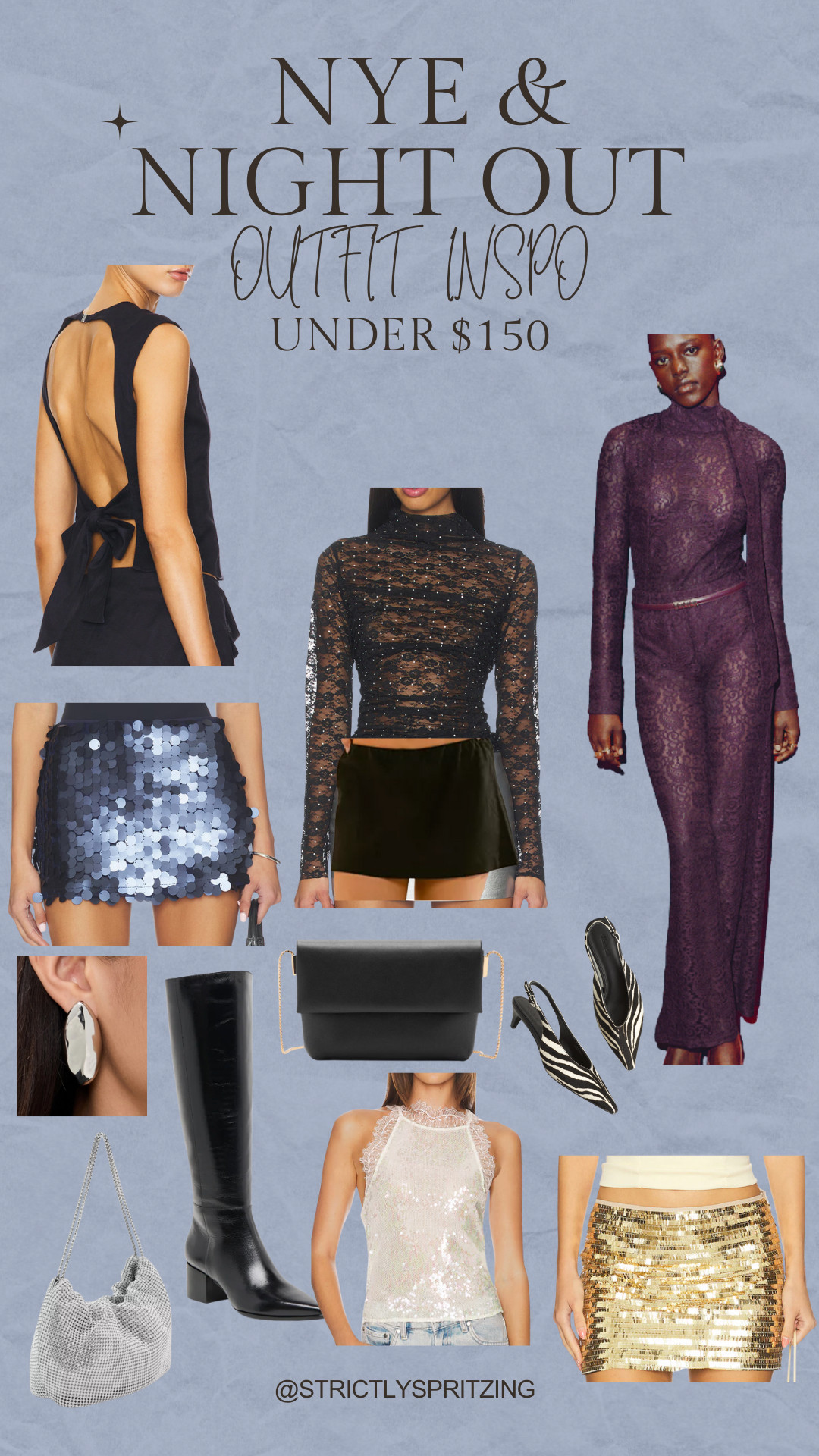New Orleans Formal: Night Out Outfit Inspiration! I love wearing a fun mini skirt, boots, and a cute top for the night out! I love all the sequins for New Year's Eve or New Orleans! Everything is under $150. 

 #LTKHoliday #LTKSeasonal #LTKFindsUnder100