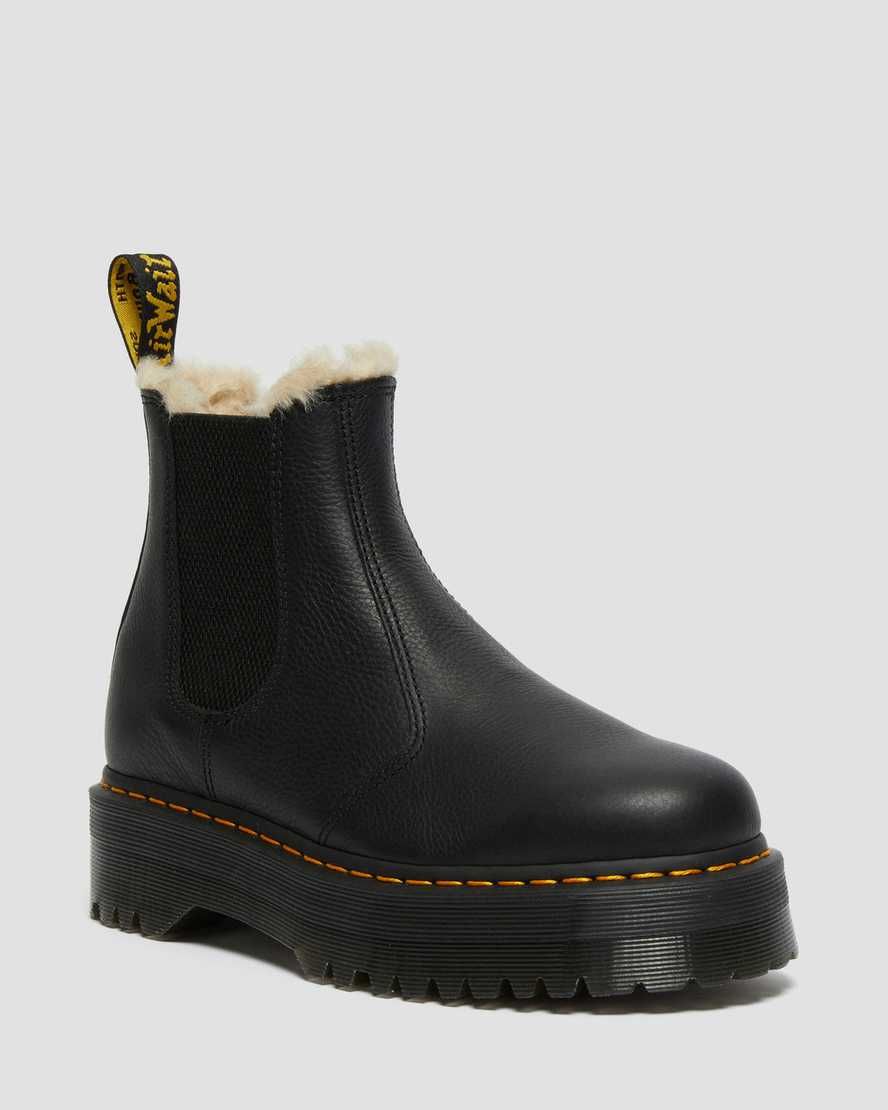 2976 Faux Fur Lined Platform Chelsea Boots | Dr Martens (UK)