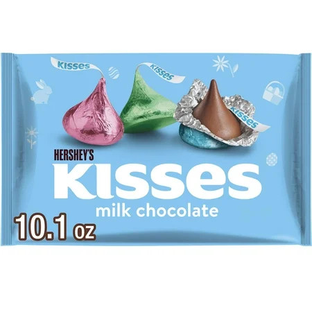 Hershey's Kisses Milk Chocolate Easter Candy, Bag 10.1 oz | Walmart (US)