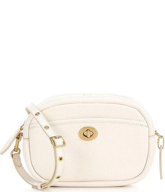 Soft Pebble Leather Camera Crossbody Bag | Dillard's