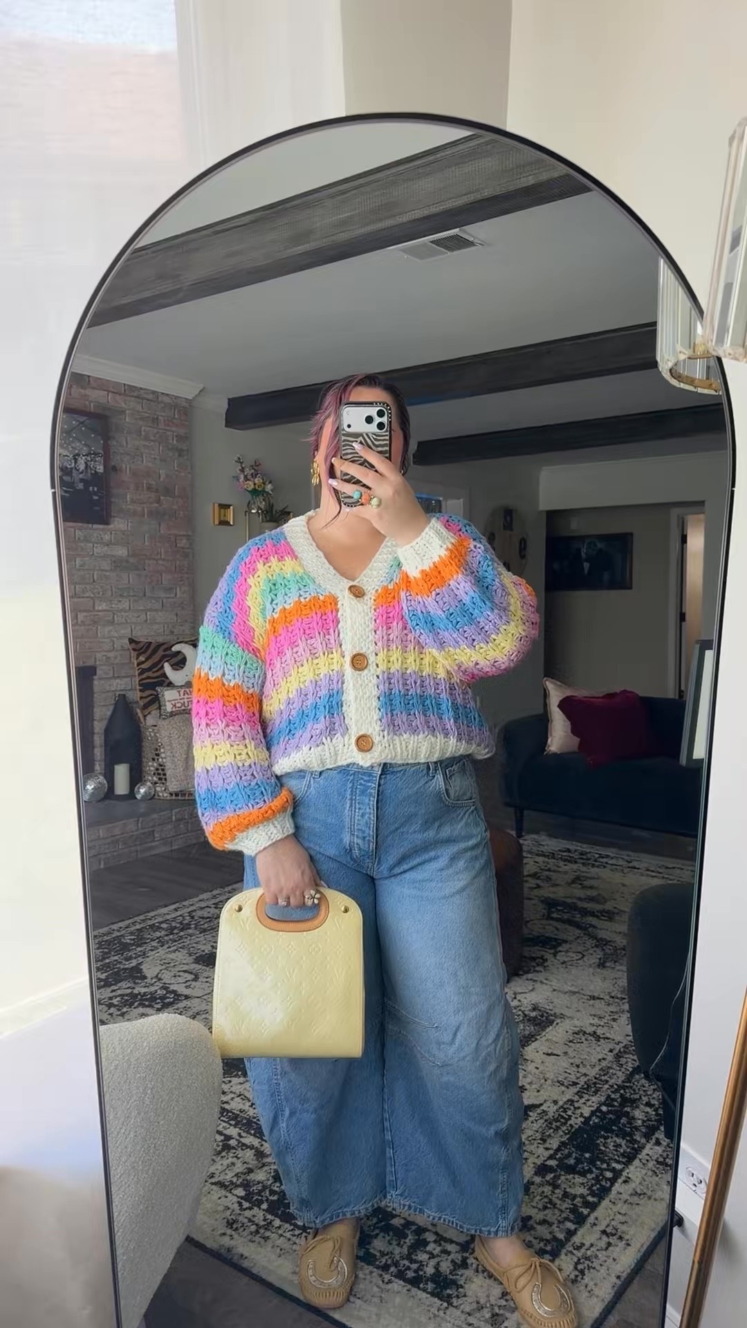 05.10.2026 🌈
Sweater is ShopMaddyJae, shoes are Broncy Donkey Leather Co., bag is Vintage Louis Vuitton Maple Drive in vernis leather, earrings are old Baublebar, flower ring is Nizhoni Traders, and 3 stone ring is LBar3 Co!

#LTKootd #LTKdayinmylife #LTKMidsize