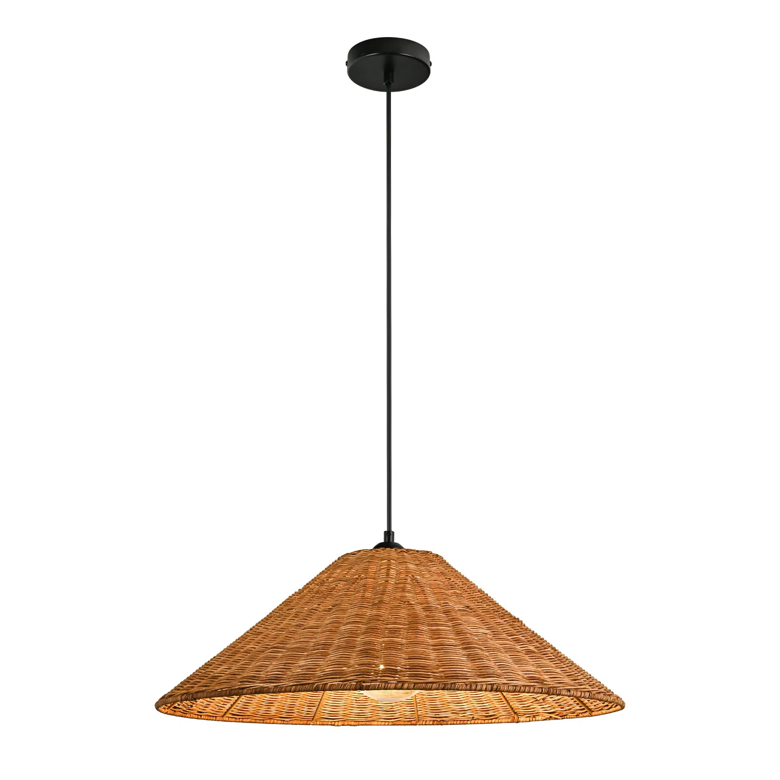 Aalayah 1 - Light Oversized Rattan Pendant | Wayfair North America