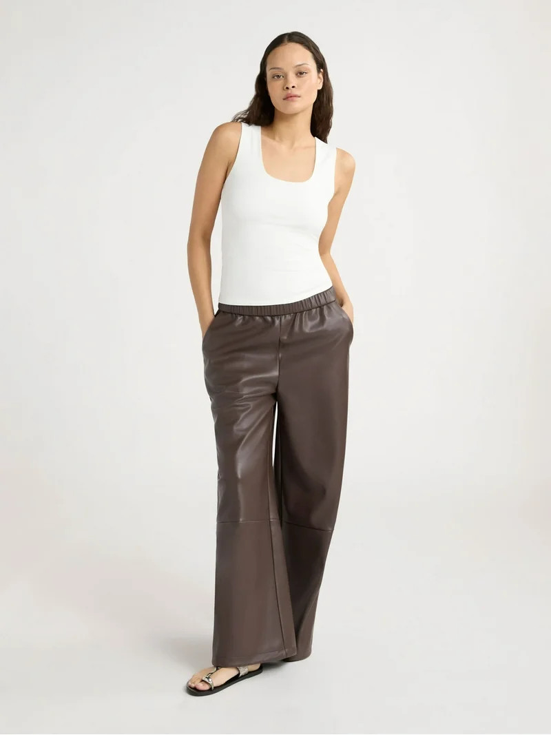 Scoop Women's Sleeveless Scoop Neck Contour Top, Sizes XS-XXL | Walmart (US)