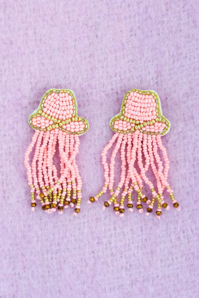 Cowgirl Love Earrings - Pink | The Impeccable Pig