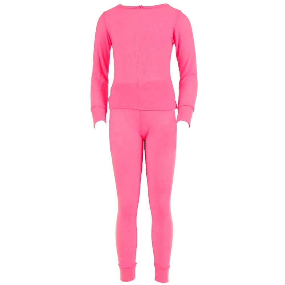 LAVRA Girl’s Cotton Thermal Sets | Fleece Lined Insulated Long John Pajama & Underwear for Girl... | Walmart (US)