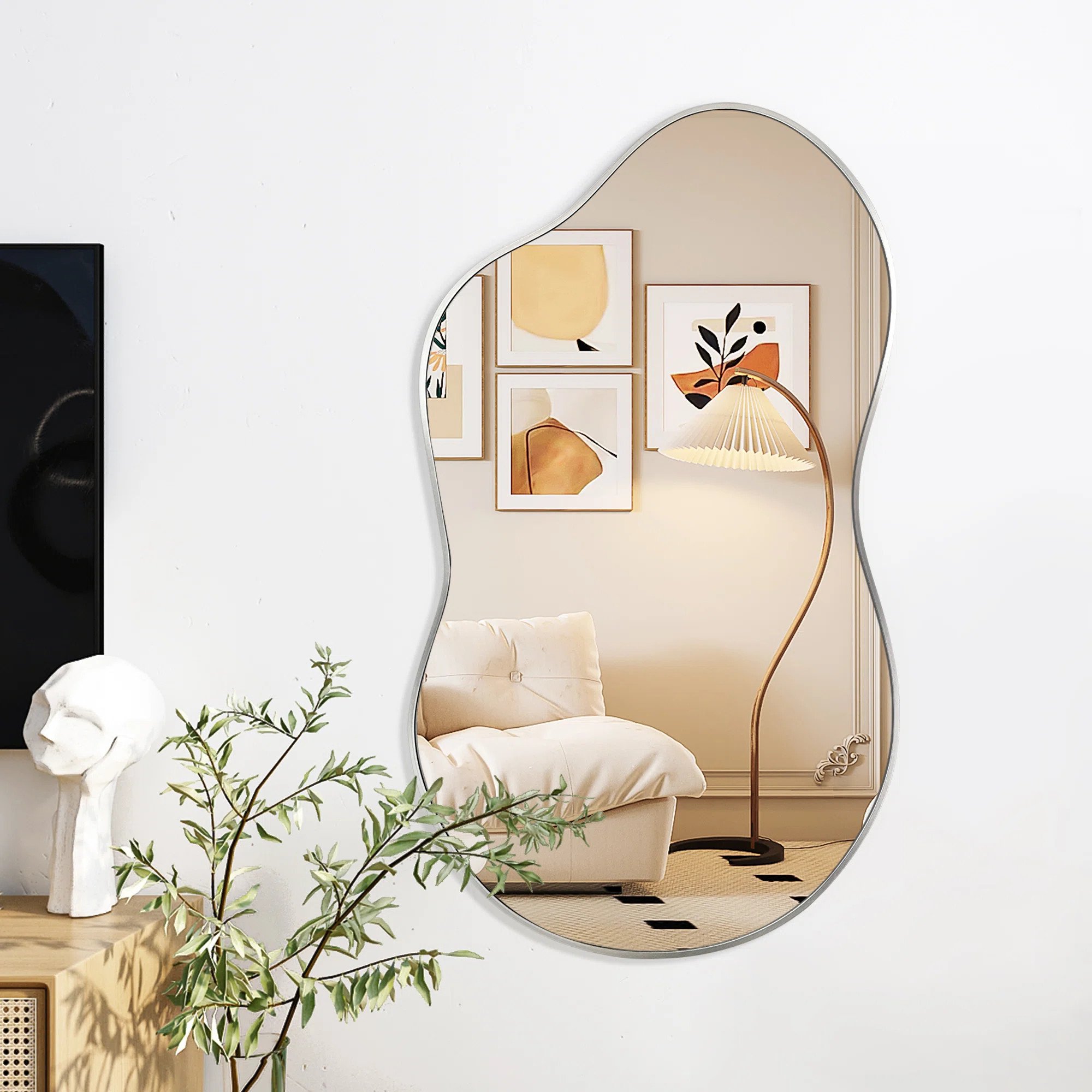 Cloud Shaped Metal Wall Mirror | Wayfair North America